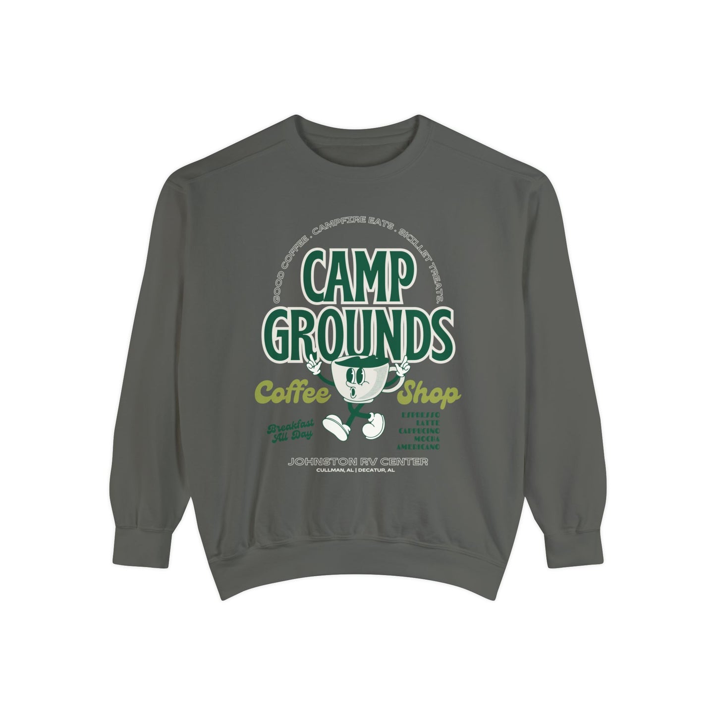 Camp Grounds Coffee Shop Comfort Colors™️ Sweatshirt