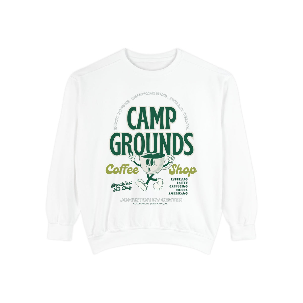 Camp Grounds Coffee Shop Comfort Colors™️ Sweatshirt