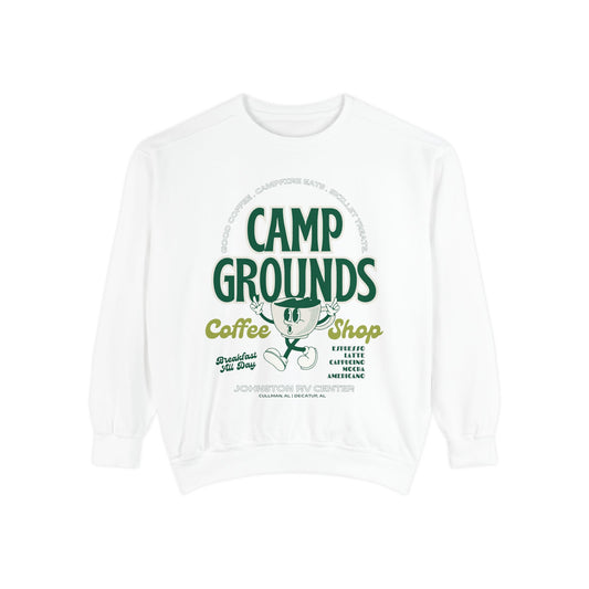 Camp Grounds Coffee Shop Comfort Colors™️ Sweatshirt